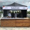 Gaucho Street food Gazebo with five people standing behind the stall