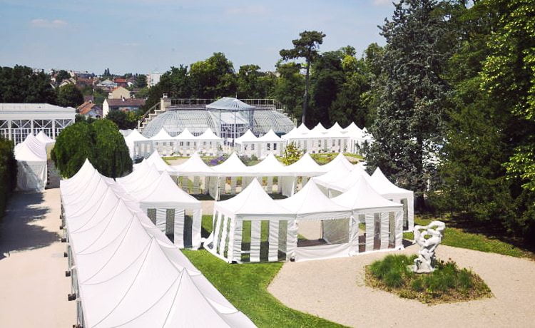 A group of marquees together