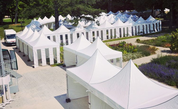 A group of marquees together